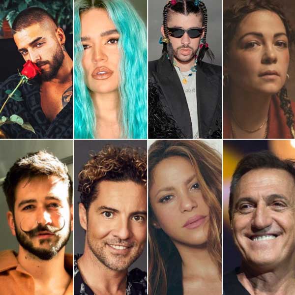 Artistas pop latino y urbano en la lista regional mexicana 