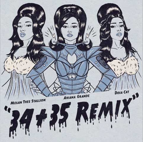 La artista Ariana Grande presenta 34+35 Remix 