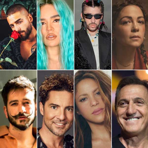 Artistas pop latino y urbano en la lista regional mexicana