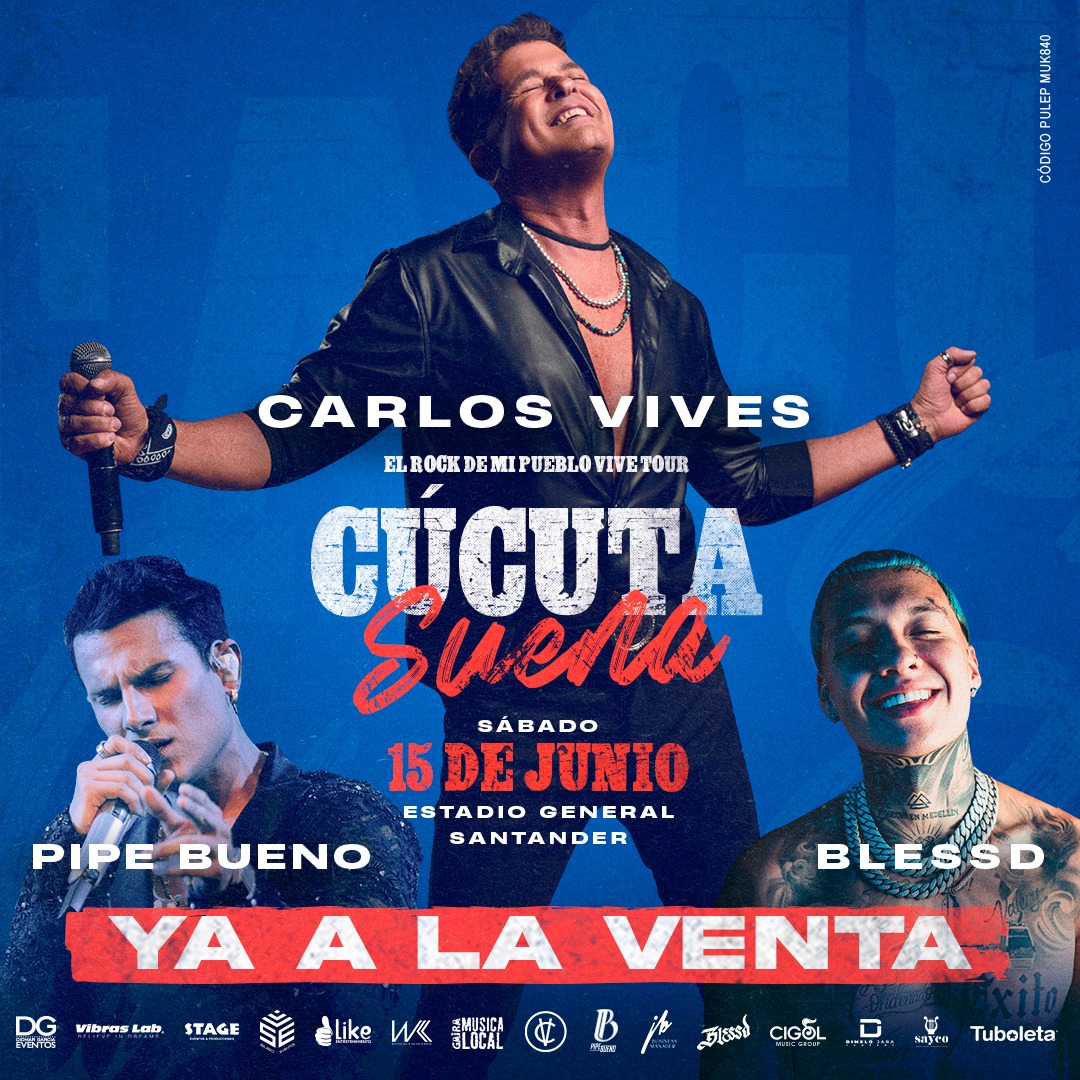 CÃºcuta Suena Un Festival Inolvidable con Carlos Vives, Blessd y Pipe Bueno 