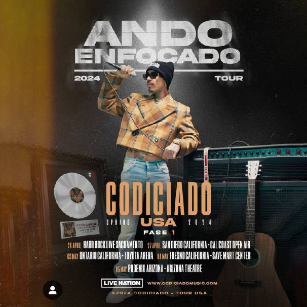 Codiciado En Vivo La Gira Ando Enfocado 
