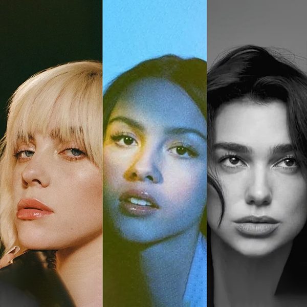 Billie Eilish, Dua Lipa y Olivia Rodrigo en el Escenario de los Premios GRAMMY 