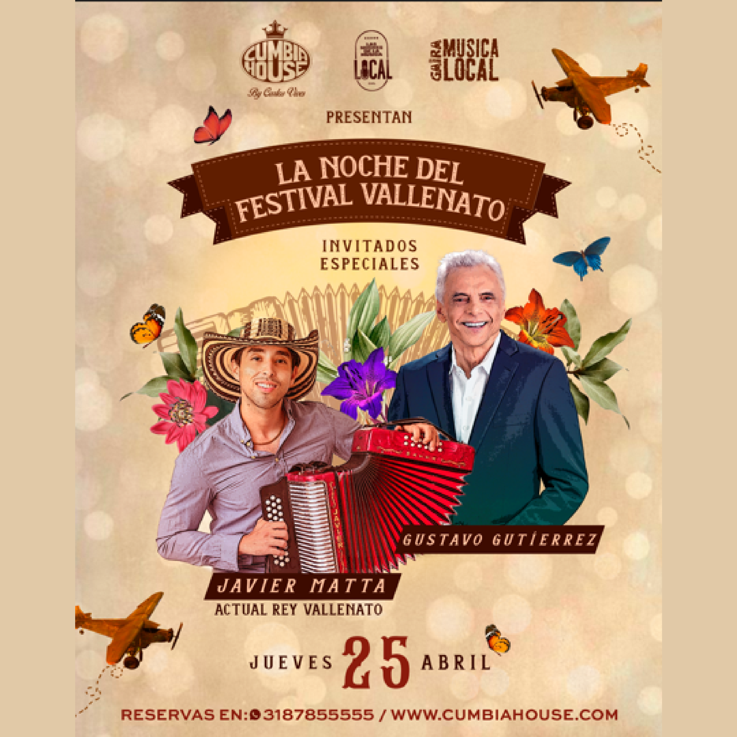 La Noche del Festival Vallenato Un Encuentro Único en Bogotá con Gustavo Gutiérrez y Javier Matta 