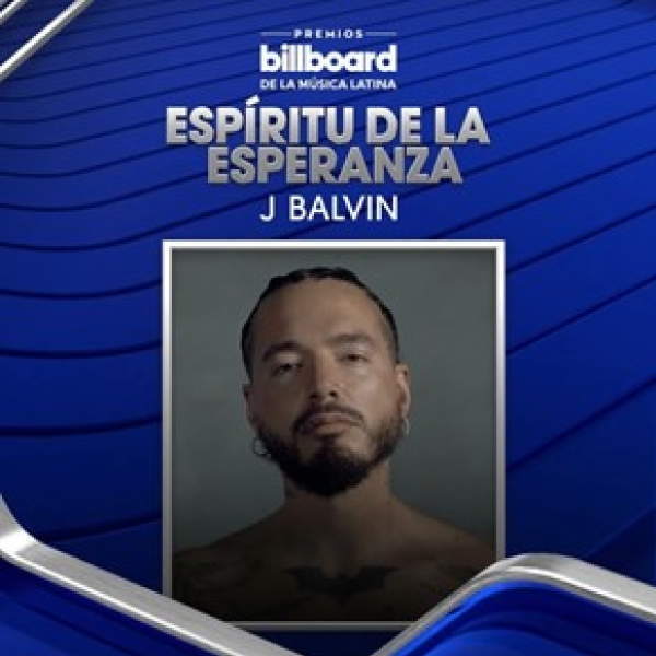 El premio EspÃ­ritu de la Esperanza de los Billboard Latinos 2024 serÃ¡ para J Balvin