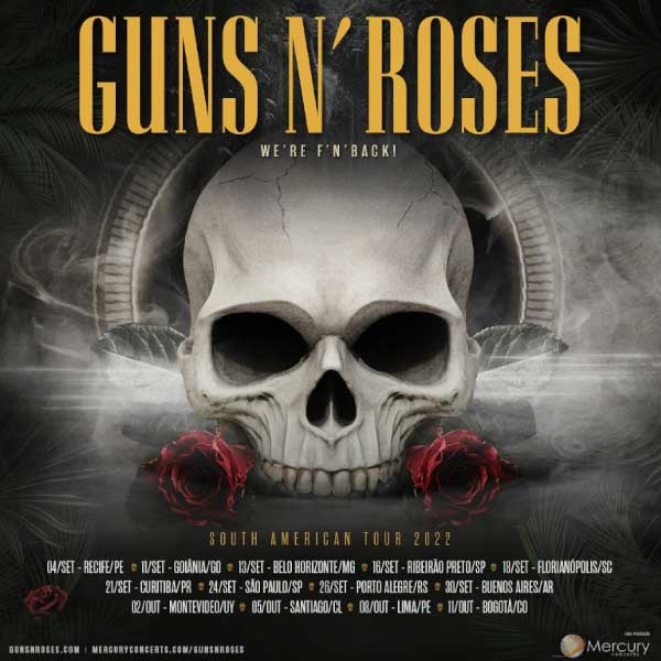 ¡Inicia la preventa para ver a Guns N Roses en Colombia!