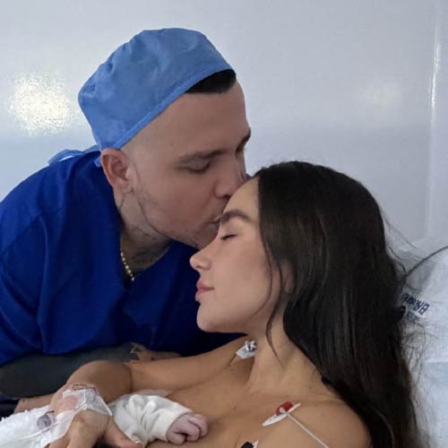 ¡Nació Emilia!, la primera hija de Paola Jara y Jessi Uribe