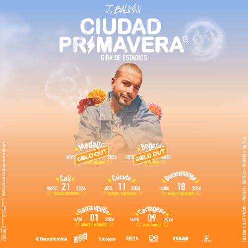 J Balvin anuncia gira de &lsquo;Ciudad Primavera&rsquo; por Colombia